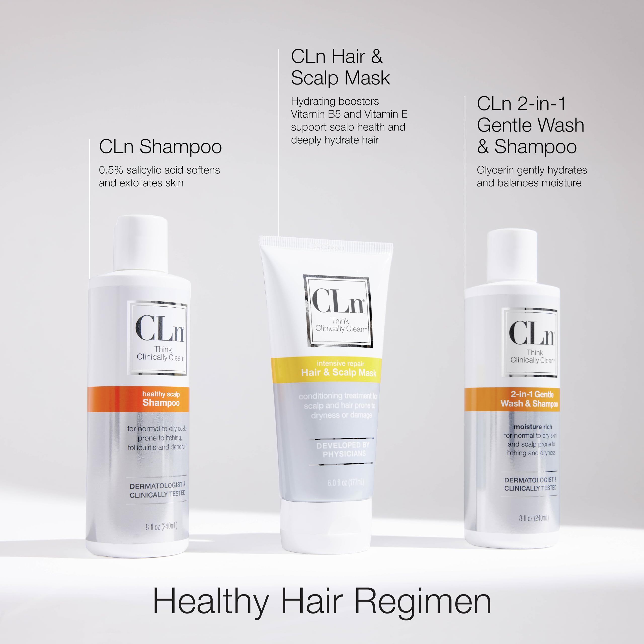 CLn Hair Mask scalp care focuses soothing and balancing scalp care.