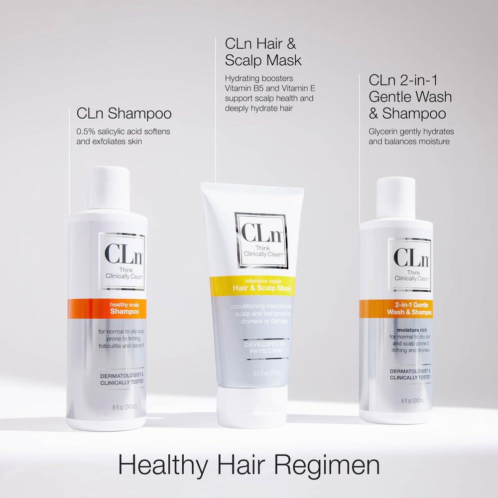 CLn Hair Mask scalp care focuses soothing and balancing scalp care.