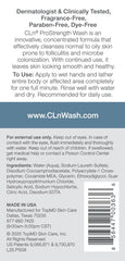 CLn ProStrength foaming-lather demonstrates effective cleansing and exfoliation.