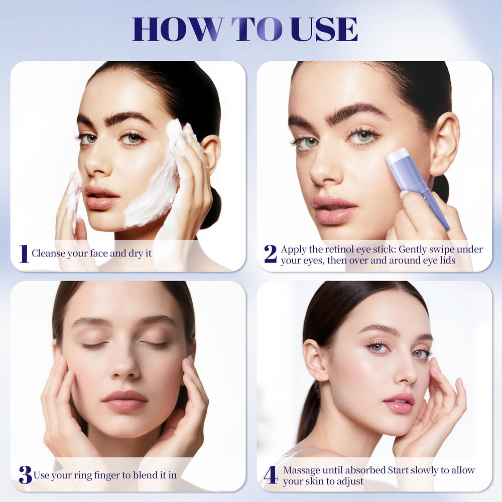 CLNABFR eye balm stick texture close-up highlighting effortless glide