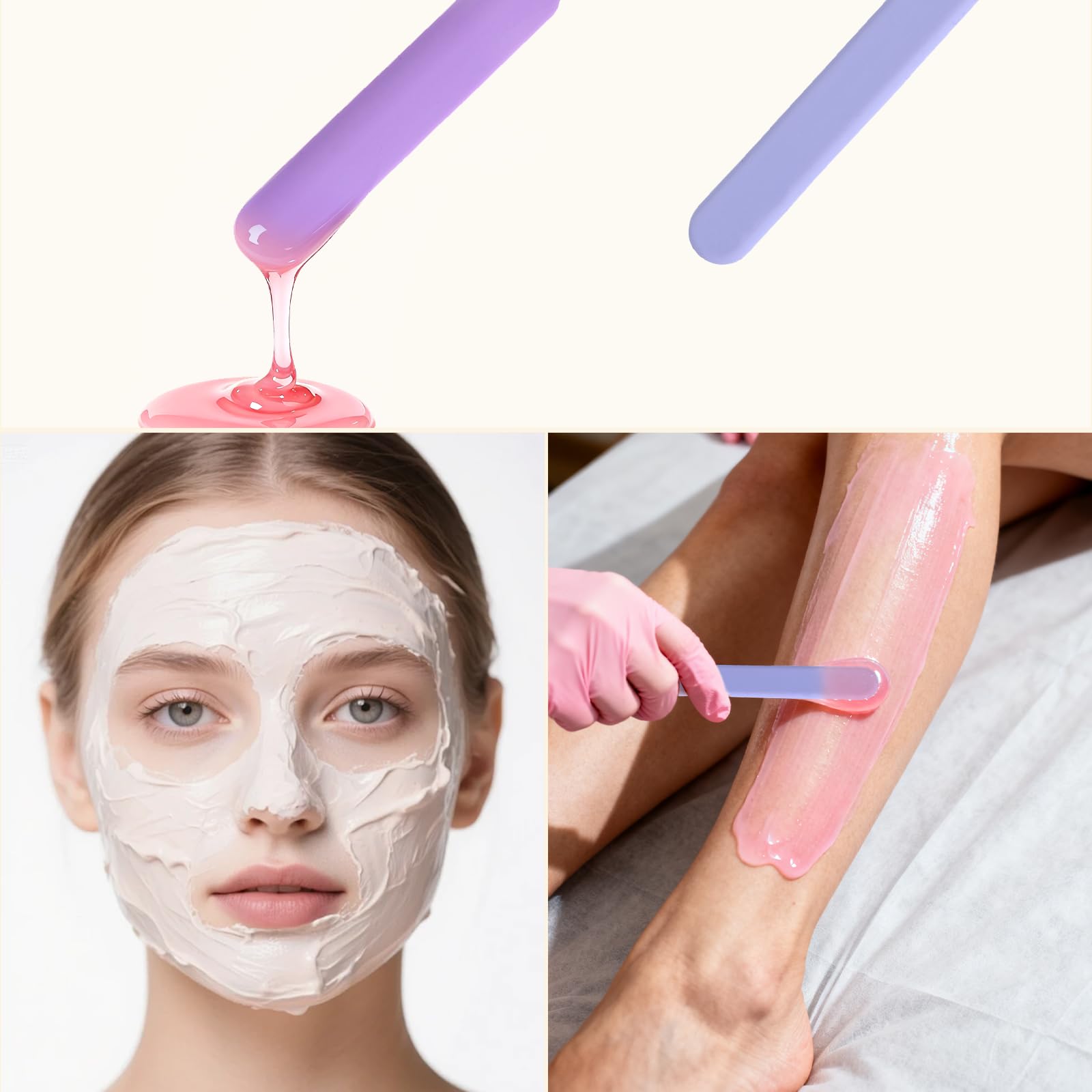 Clofiak silicone wax stick ergonomic grip for steady handling during longer waxing sessions.