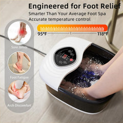 Closewave foot spa massager offers ozone bubbles for relaxing foot bliss.