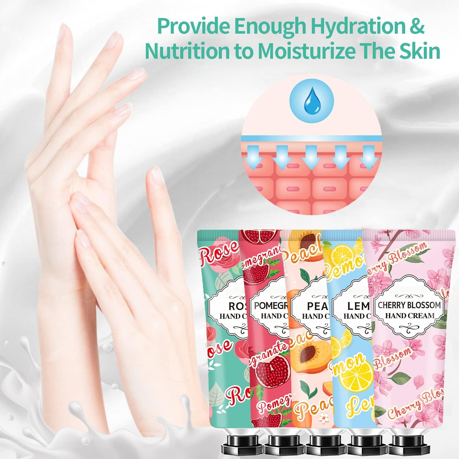 CLOTHES OF SKIN peach-shea butter hand cream for deep nourishment.