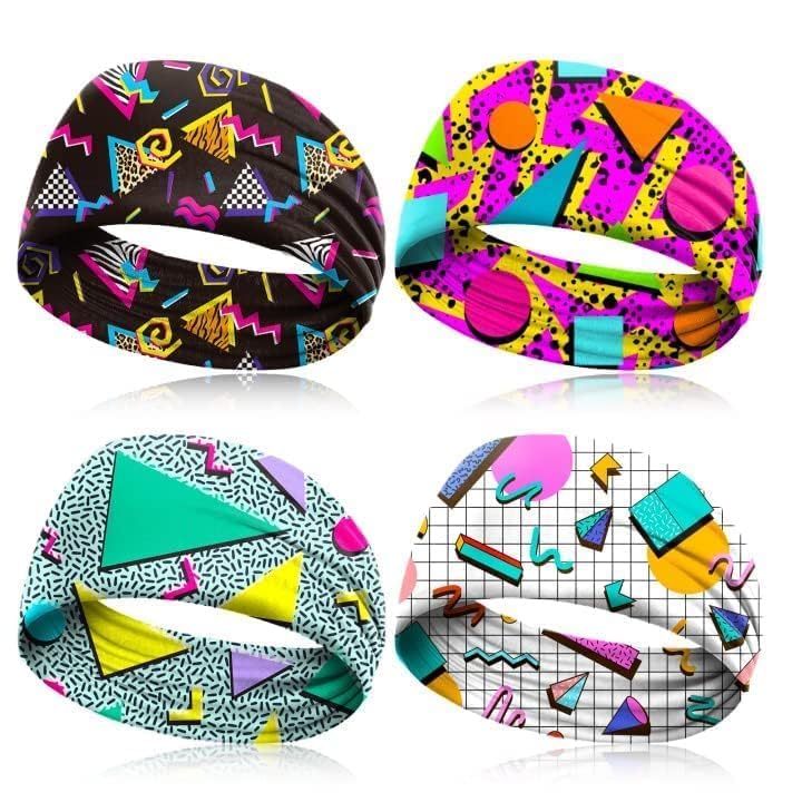 Clothmile retro vintage sweatbands add bold color and comfort.