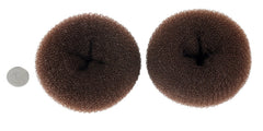 ClothoBeauty brown color donut close-up showing hair-matching blend