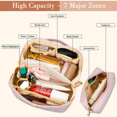 CloudWings gold hardware two-way zipper keeps belongings secure during travel.
