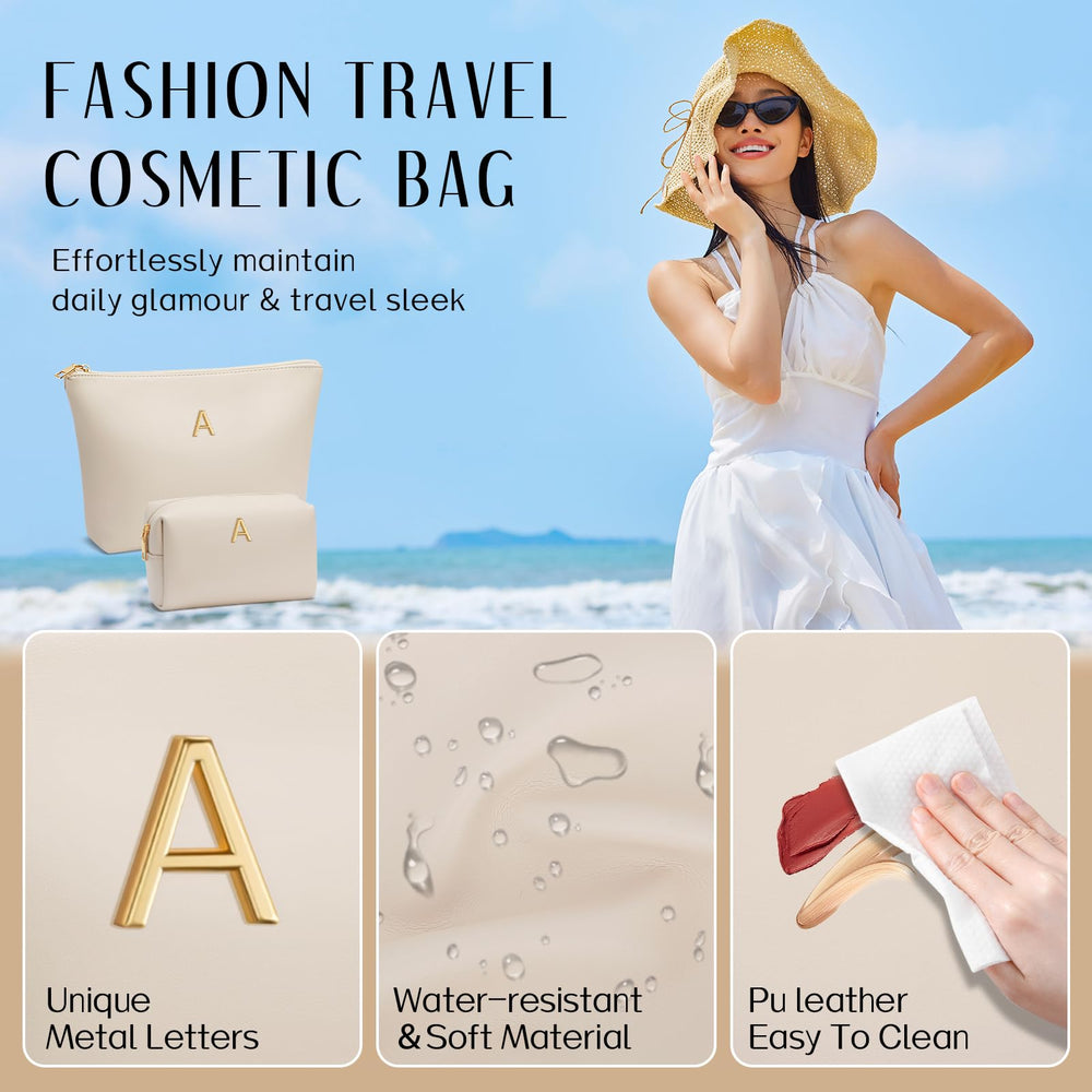 Cloudwings PU leather waterproof bag in beige protects contents on the go