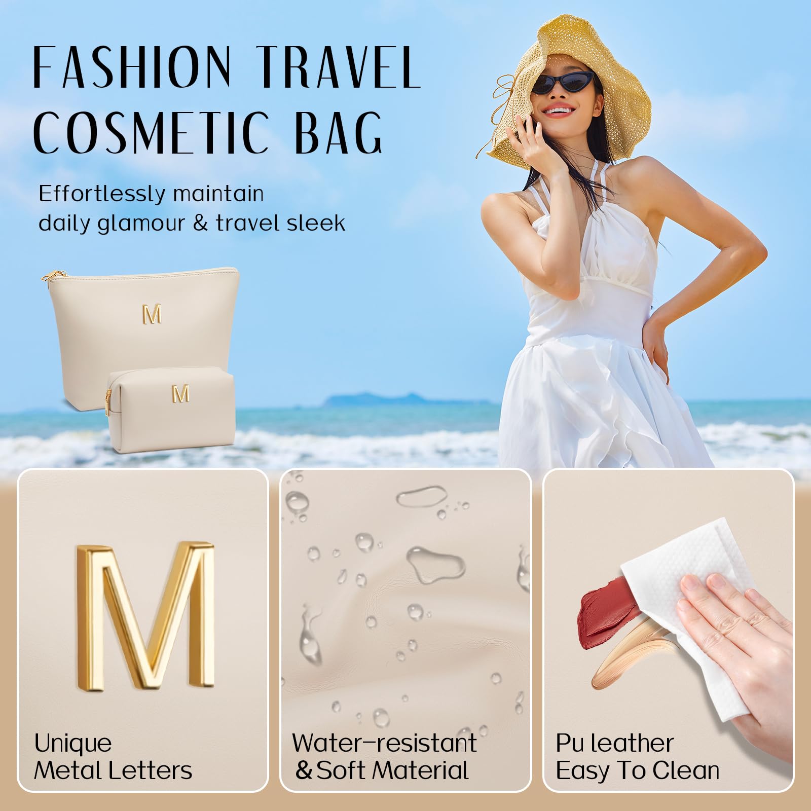 CloudWINGS smart compartments organize makeup and toiletries neatly on the go.