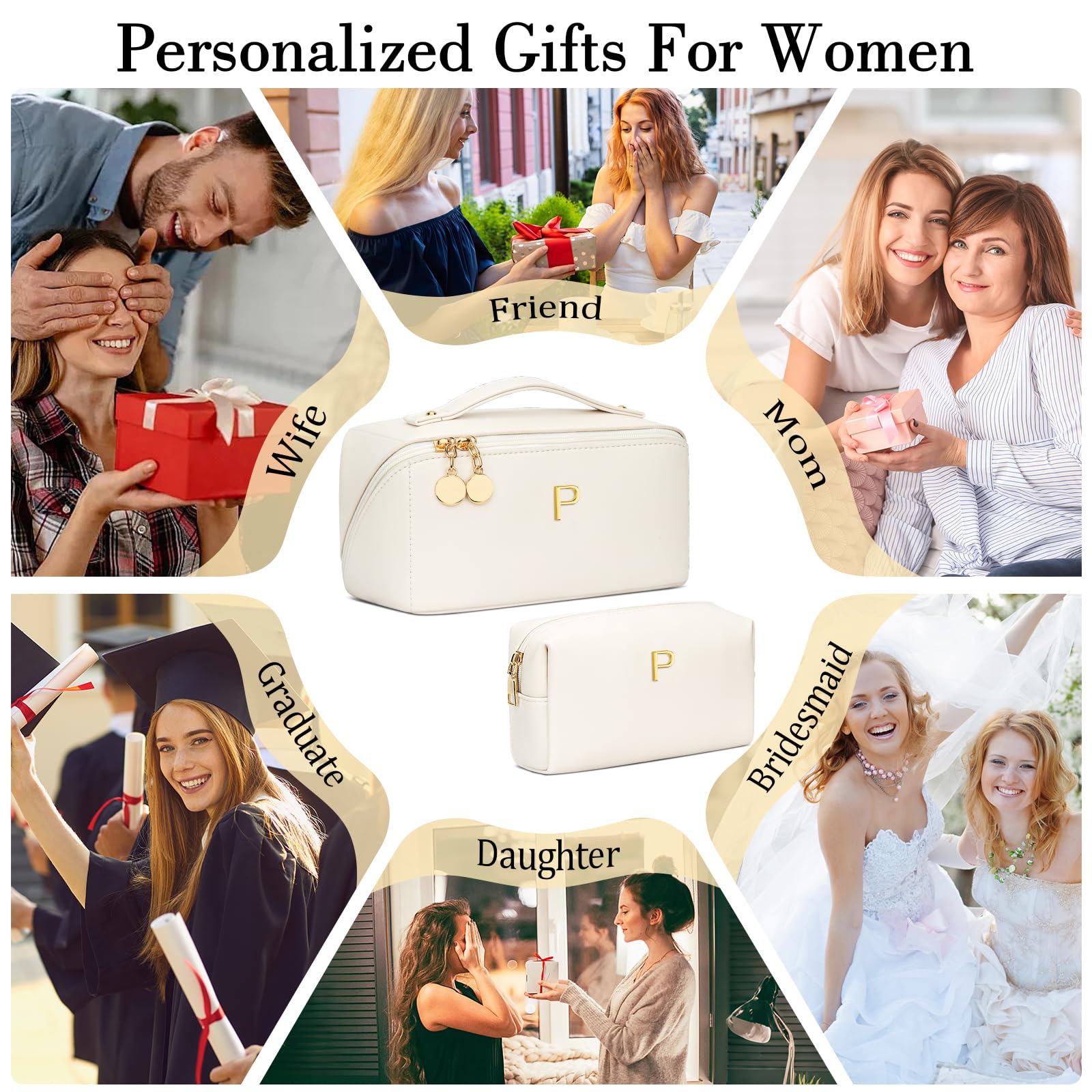 Cloudwings two-compartment makeup organizer keeps essentials organized
