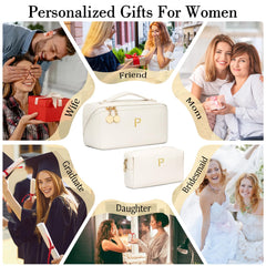 Cloudwings two-compartment makeup organizer keeps essentials organized