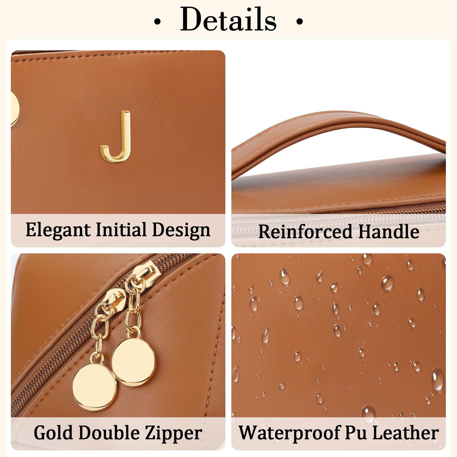 CLOUDWINGS waterproof PU leather and durable lining endure travel.