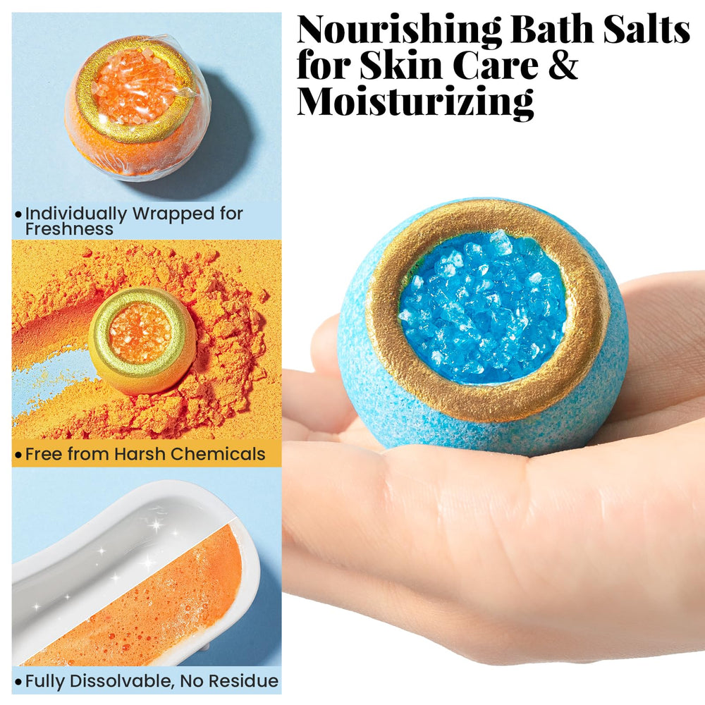 CLOUQUAR nourishing bath salts nourish skin while enhancing a calming soak.