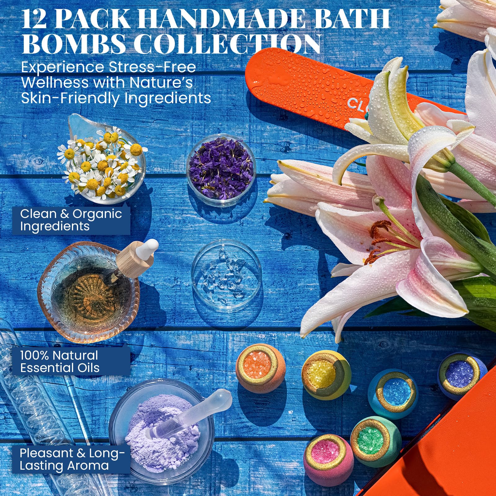 CLOUQUAR six-scents bath bombs deliver spa-like aromatics for daily unwind.