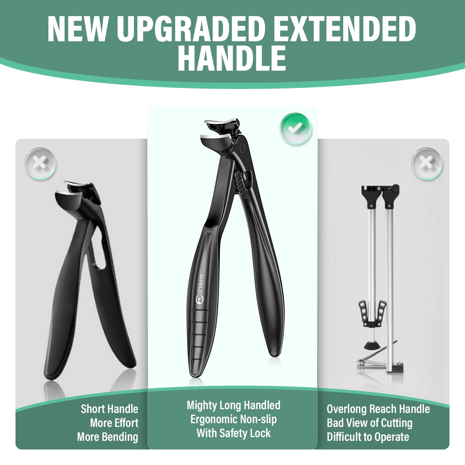 CLPPNA football-handle clippers provide a non-slip grip for comfortable use