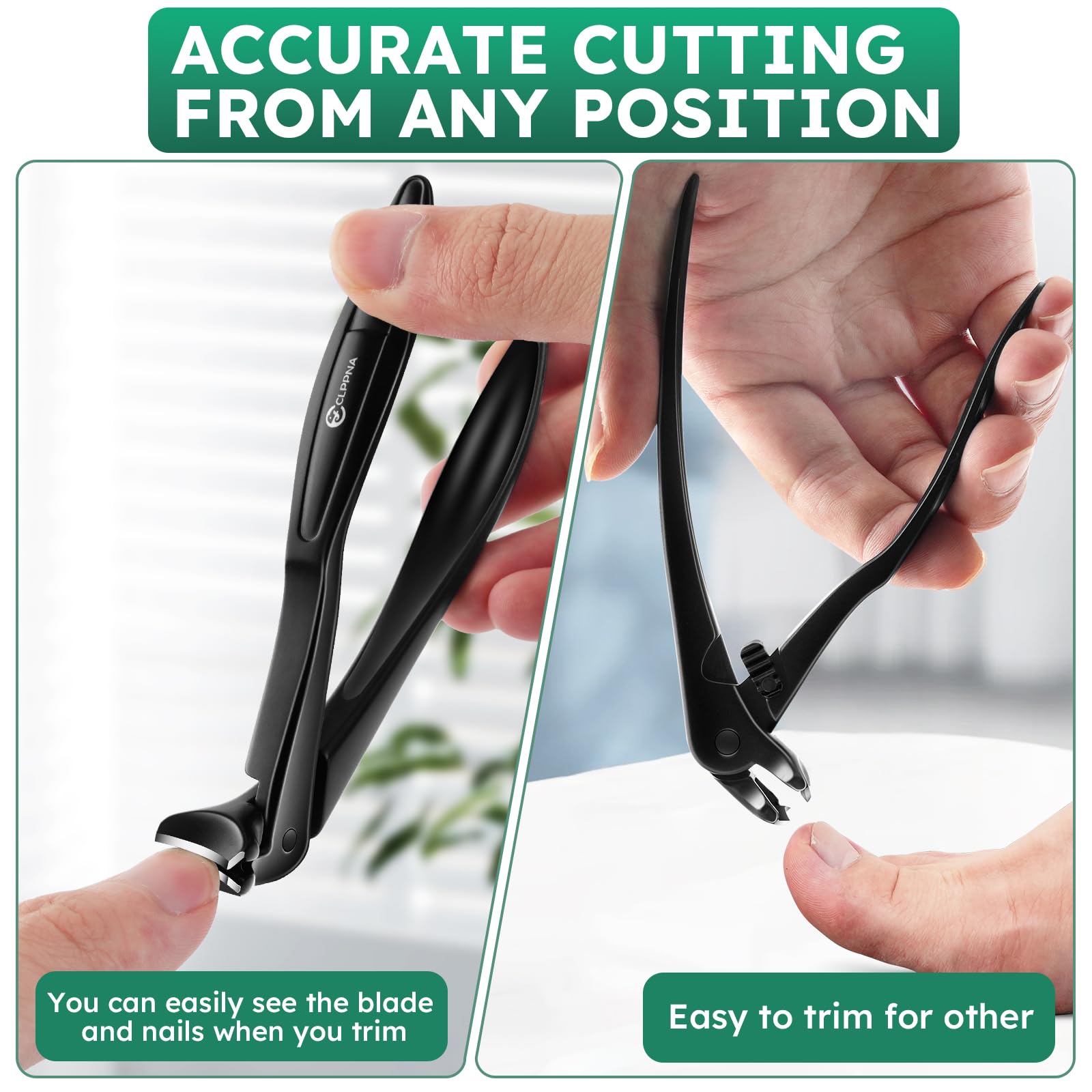 CLPPNA wide 9 mm opening handles thick nails easily
