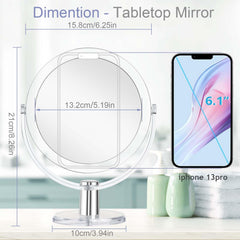CLSEVXY 360-degree swivel mirror lets you adjust angles for comfortable viewing.