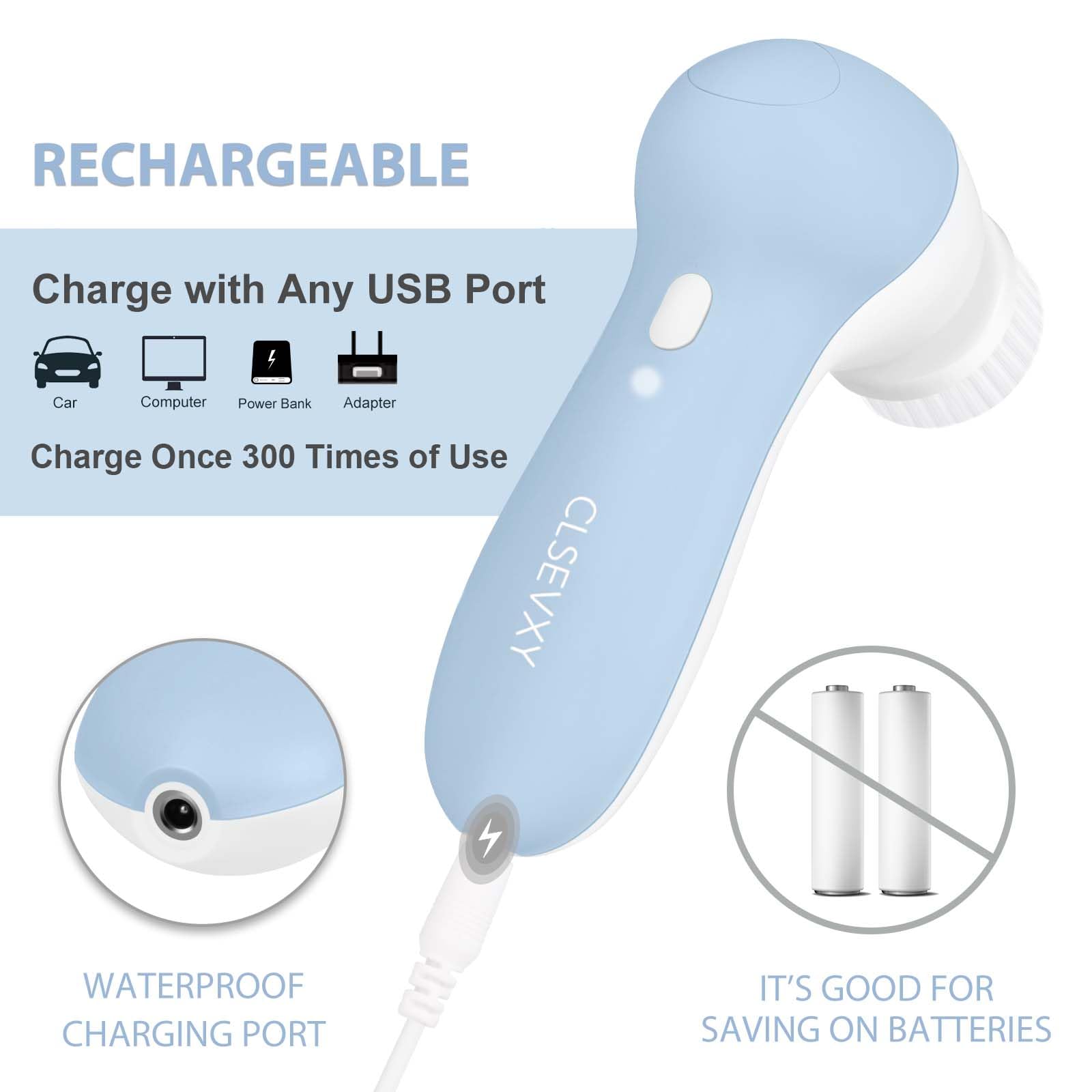 CLSEVXY IPX7 waterproof design indicates safe in-shower use.