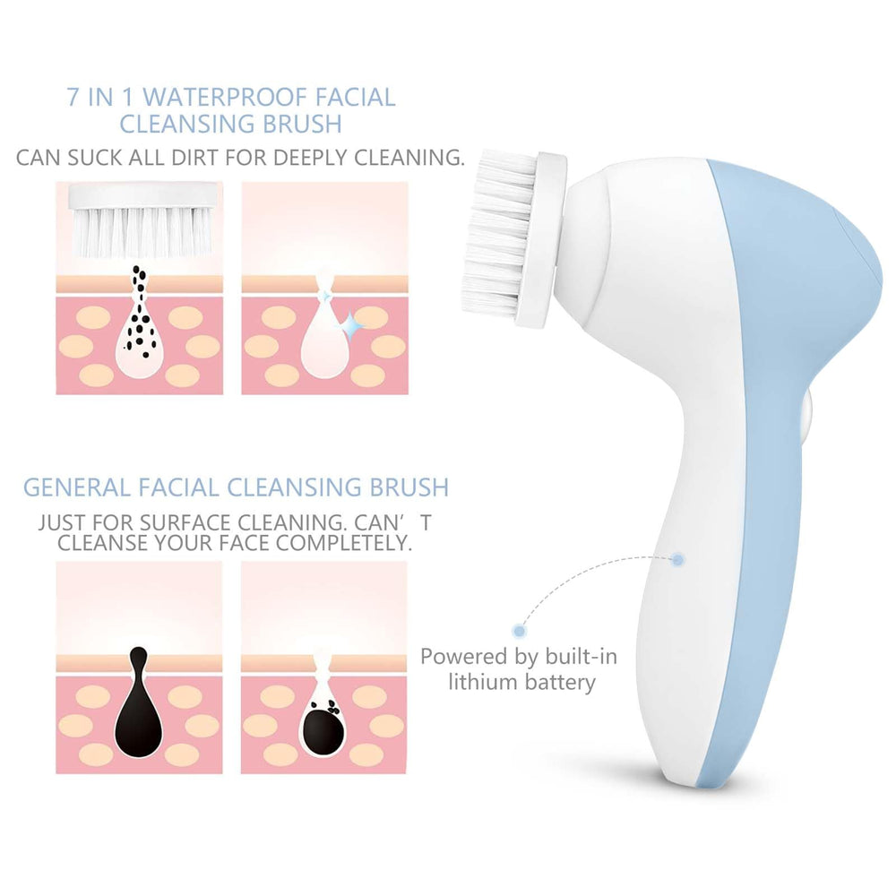 CLSEVXY massage brush head pictured for soothing facial massage.