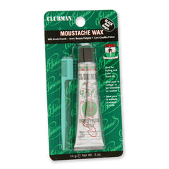 Clubman moustache wax black tube delivers strong hold for precise styling