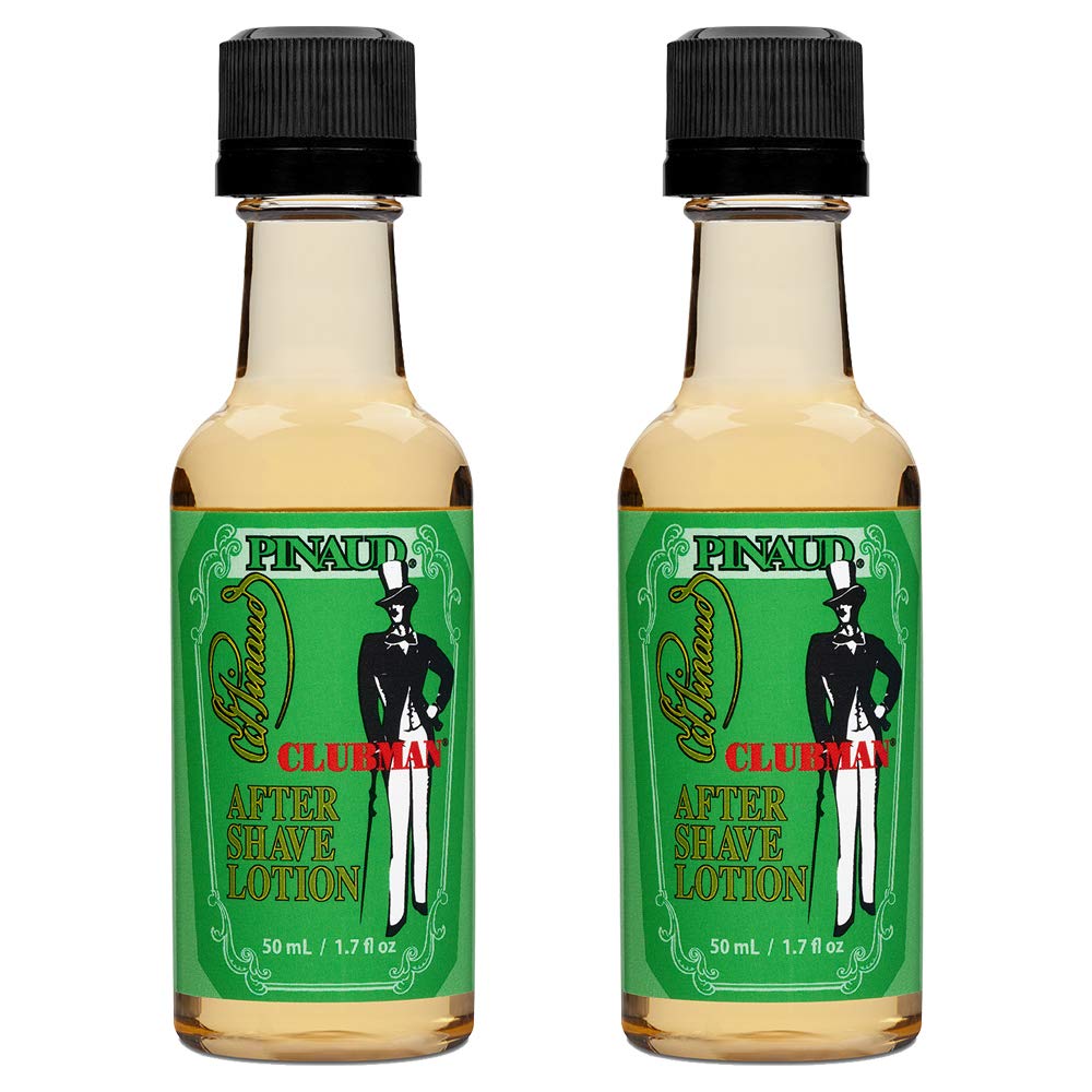 Clubman Pinaud After Shave Lotion barbershop scent image highlights classic scent after shaving
