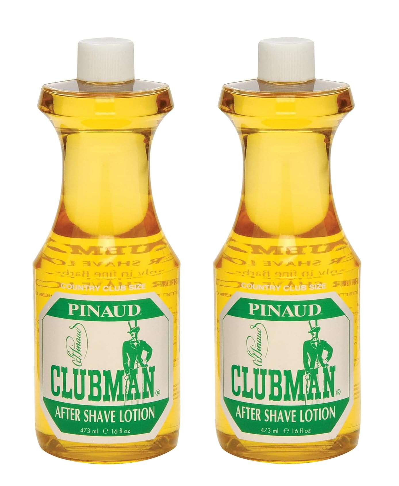 Clubman Pinaud After Shave Lotion bottle with barbershop-inspired scent and instant refresh.