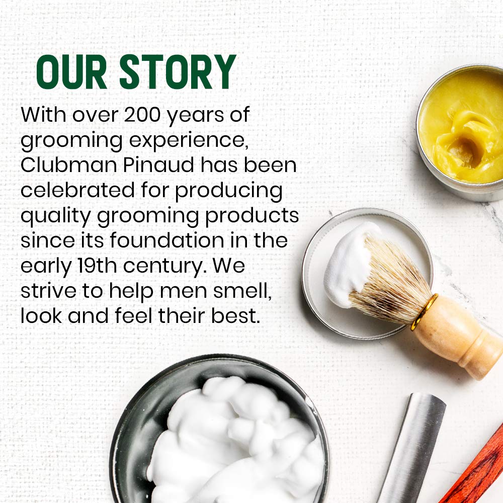 Clubman Pinaud After Shave Lotion cruelty-free USA-made branding emphasis