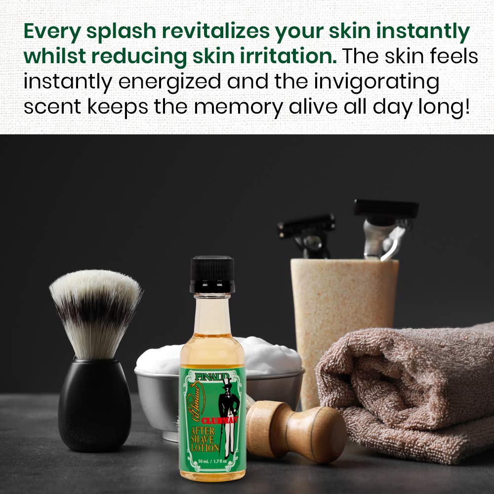 Clubman Pinaud After Shave Lotion helps soothe razor nicks and irritation