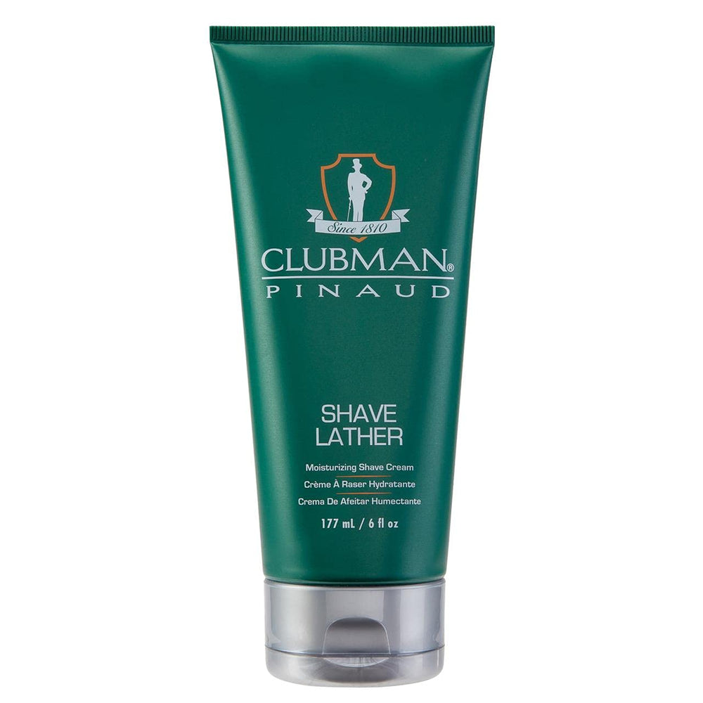 Clubman Pinaud shaving cream 6oz bottle delivers rich lather for a smooth shave.