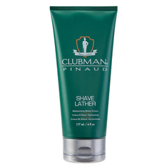Clubman Pinaud shaving cream 6oz bottle delivers rich lather for a smooth shave.