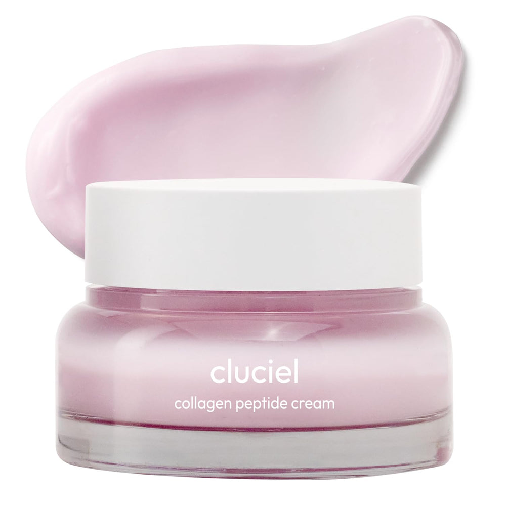 cluciel Collagen Peptide Cream tube close-up showing barrier repair and daily hydration