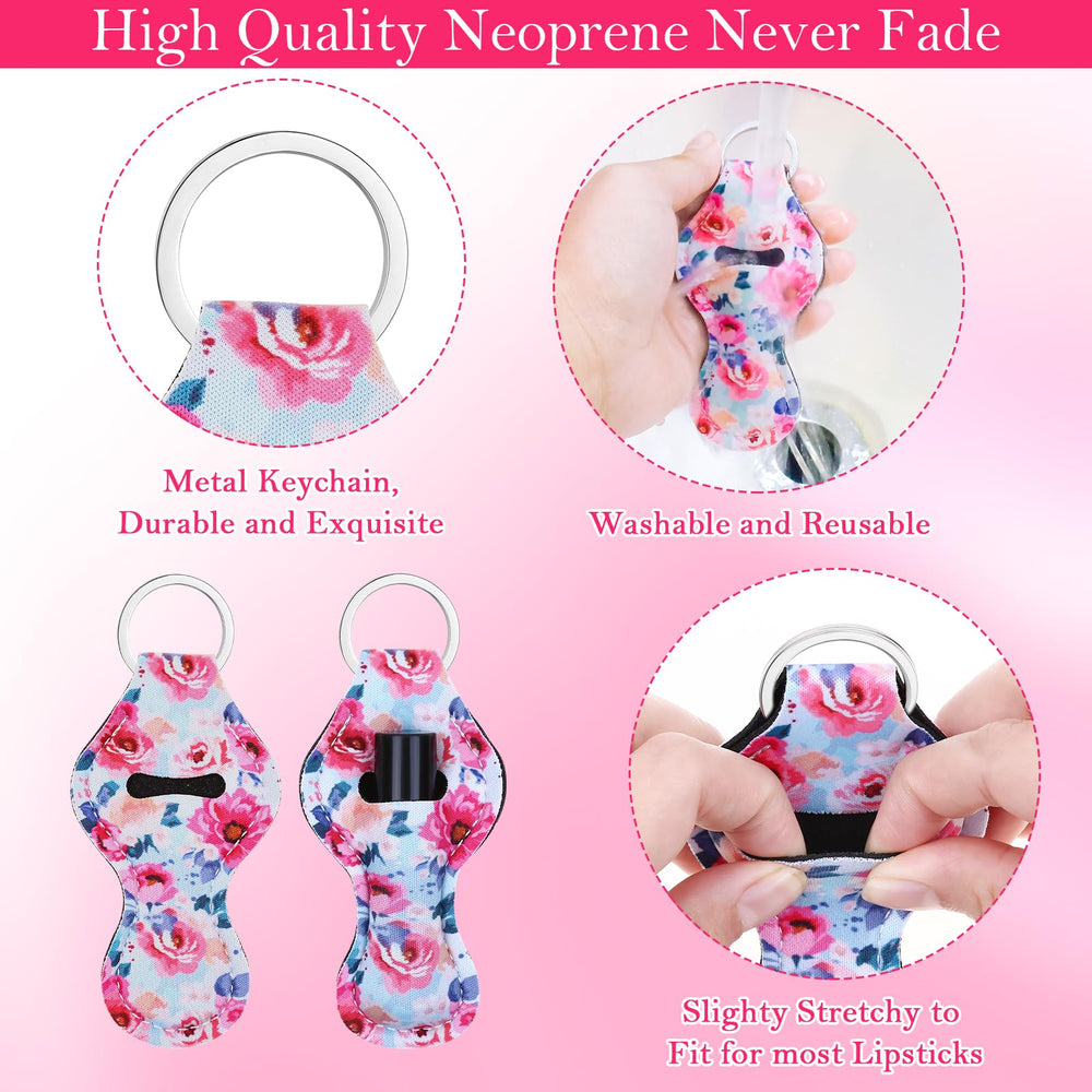 Cludoo neoprene chapstick keychain clip is waterproof and durable.