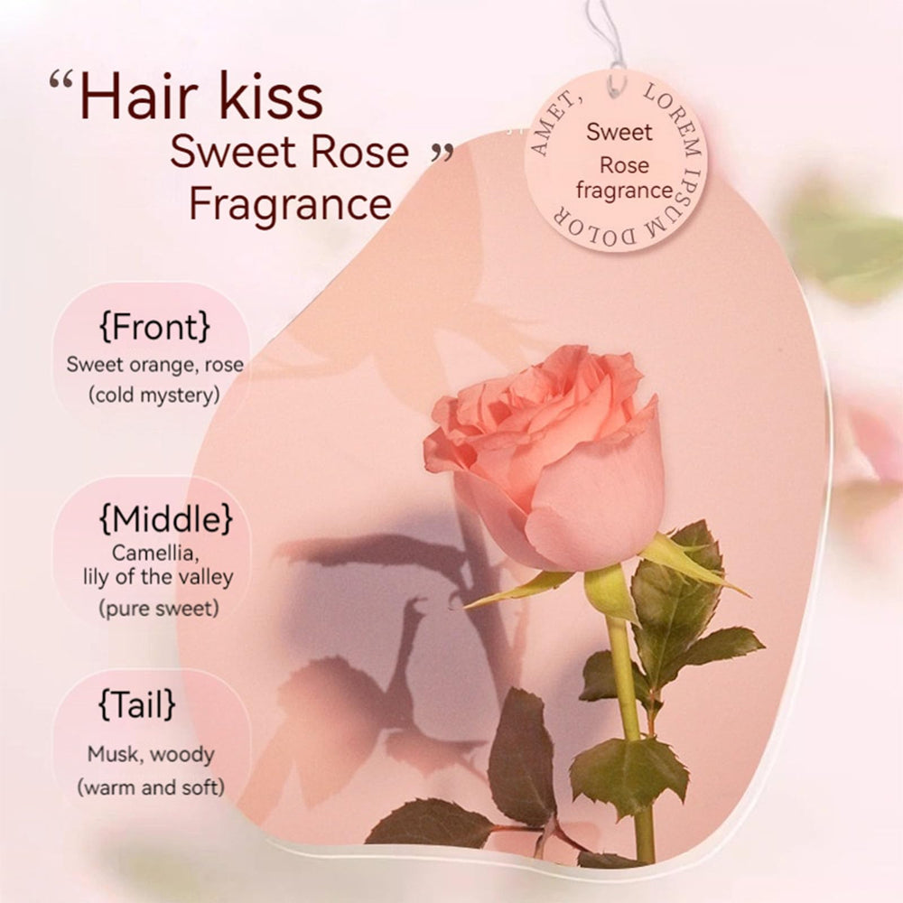 CLY AMS Rose frizz-control image suggests non-sticky, manageable hair.