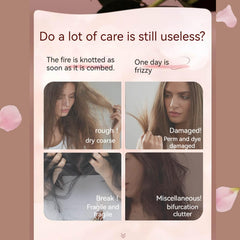 CLY AMS Rose hair shine close-up showcases glossy, healthy-looking strands.