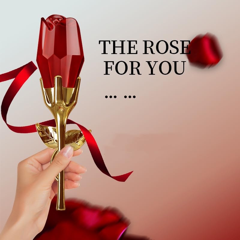 CLY AMS Red Rose cap close-up reveals clean glass and elegant finish.