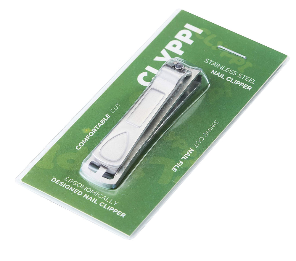 CLYPPI ergonomic lever design demonstrates comfortable, controlled nail trimming