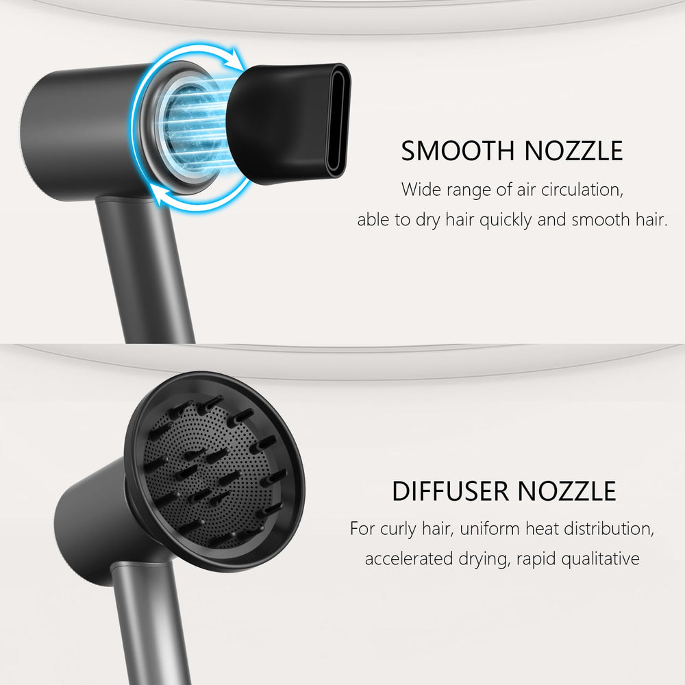 CNMSGM hair dryer noise-damping for quieter blowouts.