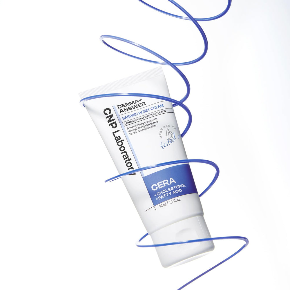 CNP Barrier Reset Cream tube side view packaging
