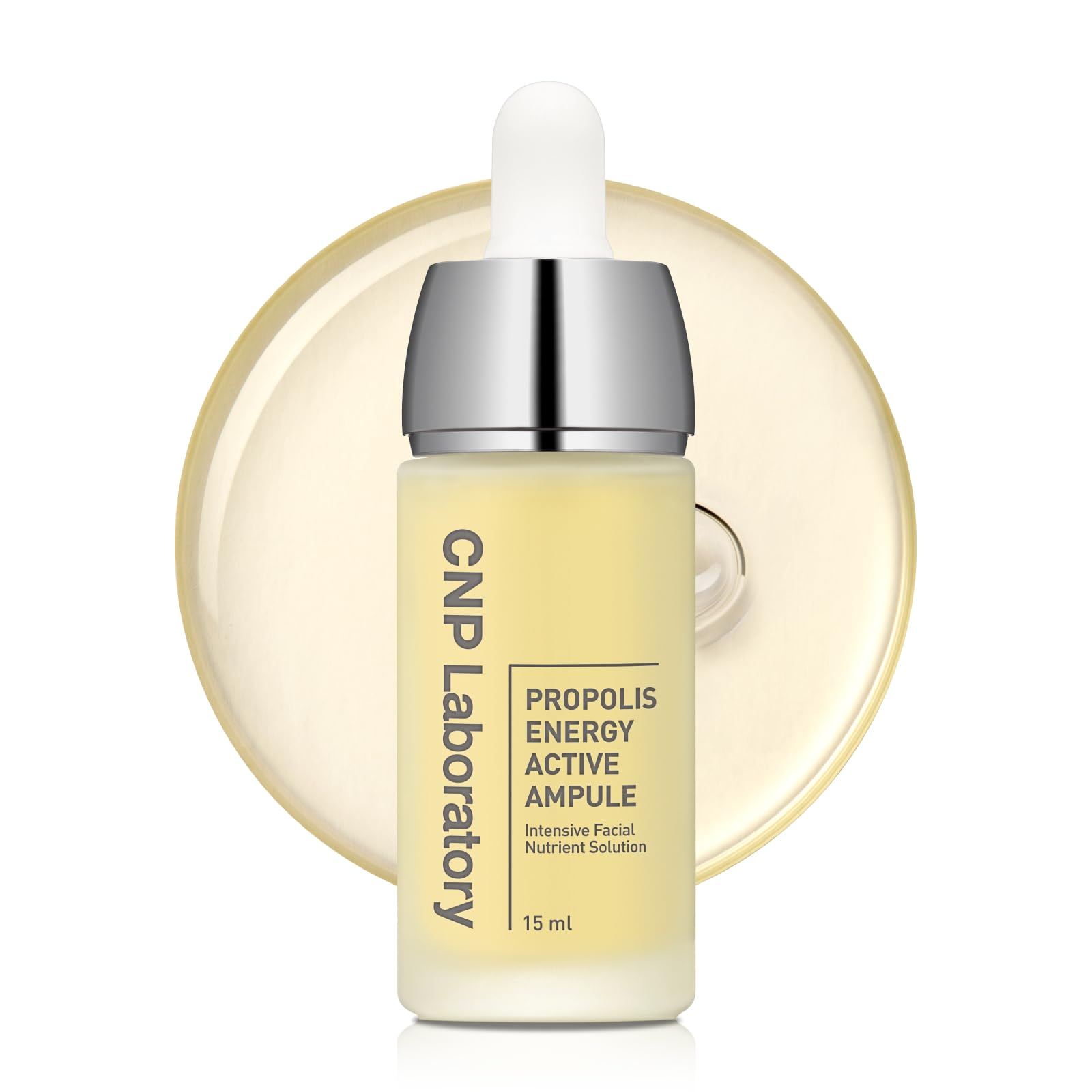 CNP Honey Glow Serum bottle closeup for a hydrating glow.