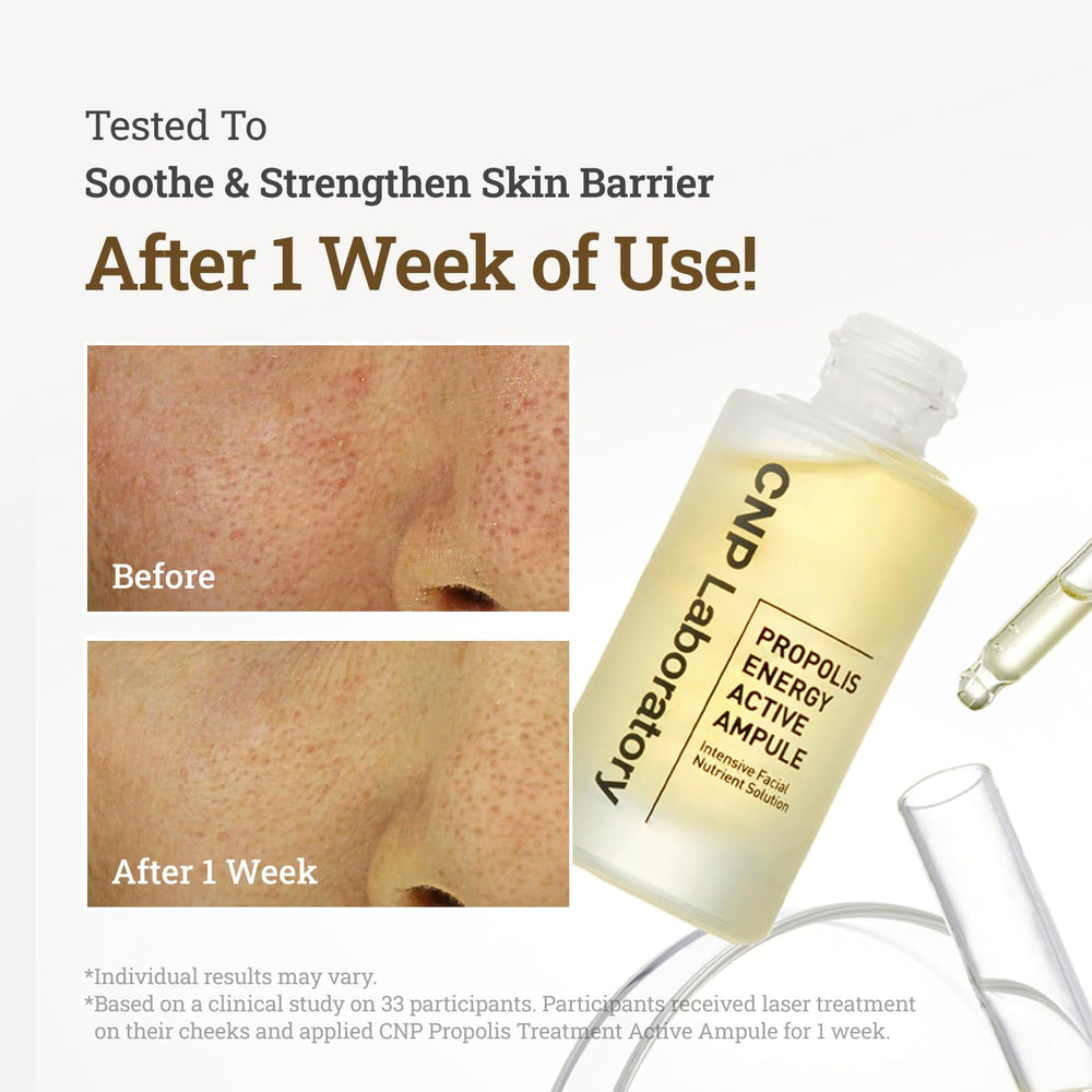 CNP Honey Glow Serum pump dispenses a precise, mess-free application option.