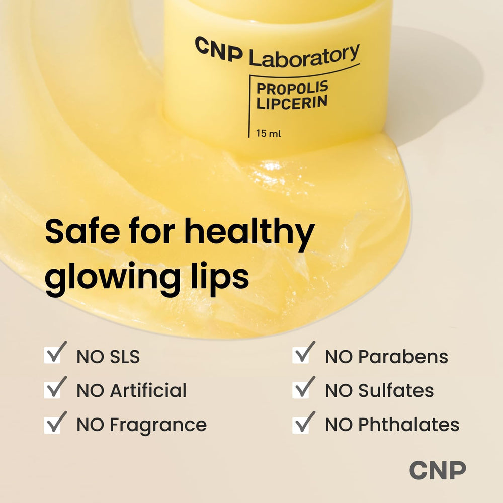 CNP Honey Lip Butter overnight-use scene suggests morning softness.