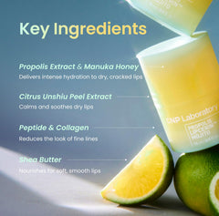 CNP Honey Lip Butter Propolis Lipcerin 03 Lime packaging shows hygienic dial mechanism.
