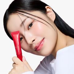 CNP Propolis Jelly Lipcerin 04 Cherry Pie gloss closeup reveals vibrant color and long-lasting shine.