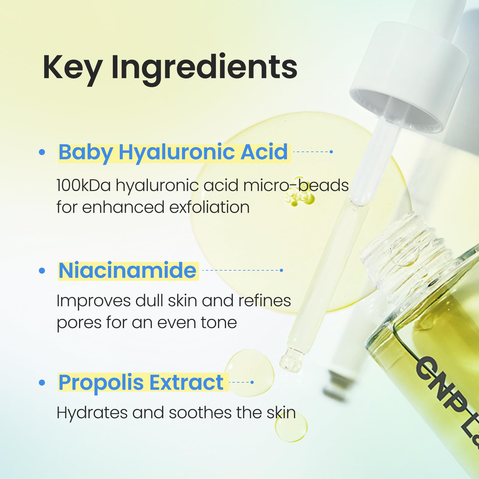 CNP Rescue+Propolis Serum in routine promotes glass-skin glow