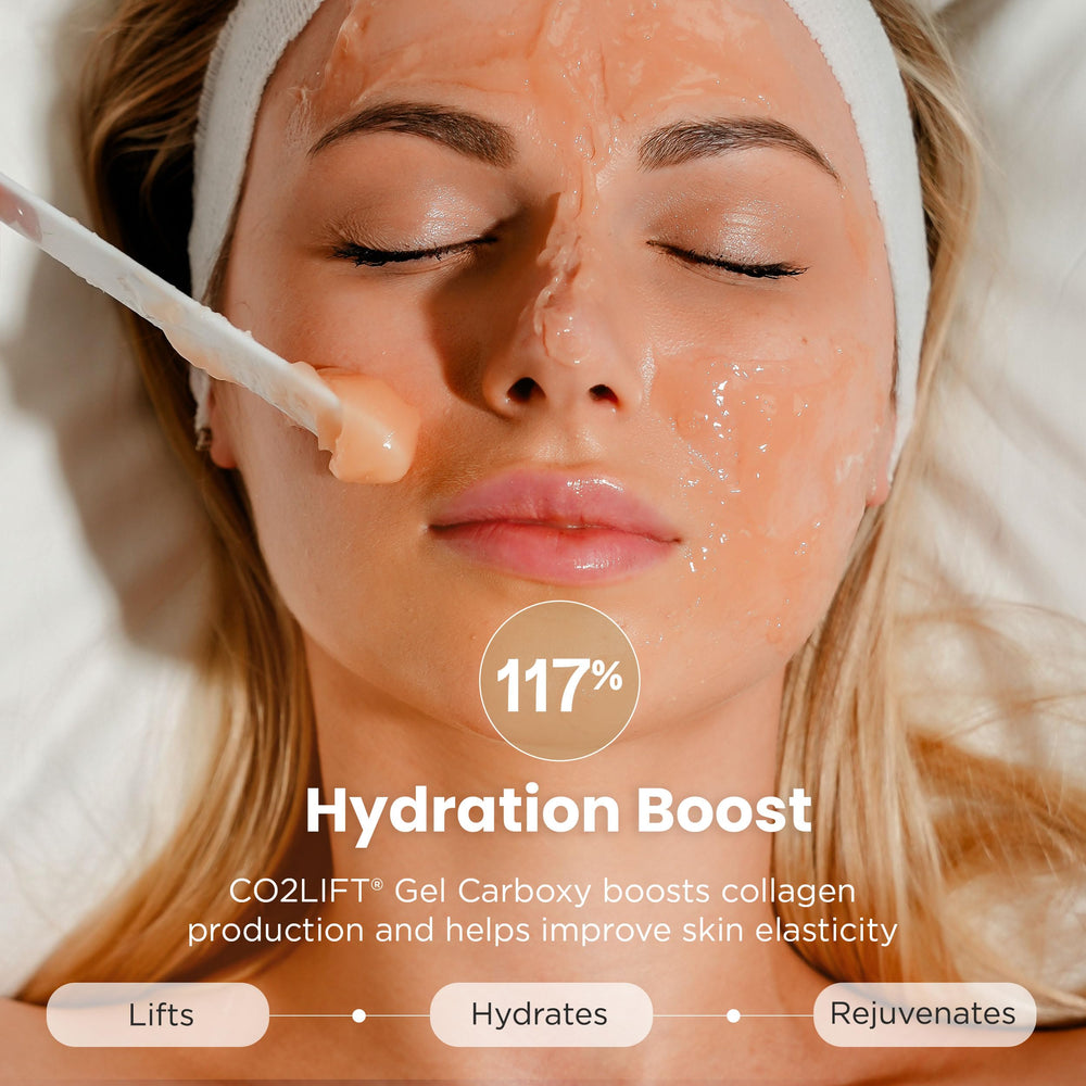 CO2Lift face mask packaging highlighted for premium eye-area care and gifting