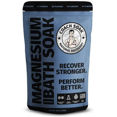 Coach Soak Recovery Bath Salt bottle pour shows easy post-workout relaxation