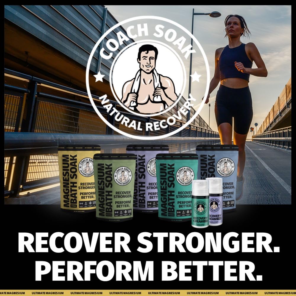 Coach Soak Recovery Bath Soak dissolving in warm water demonstrating quick prep.