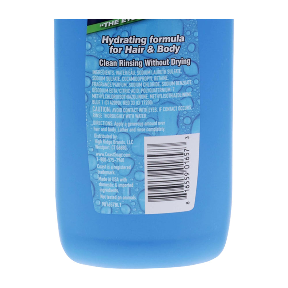 Coast Classic Scent dual action bottle, convenient hair and body care.