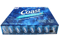 Coast deodorant soap bars appearance-wrapped-label highlights clean design and daily cleansing.