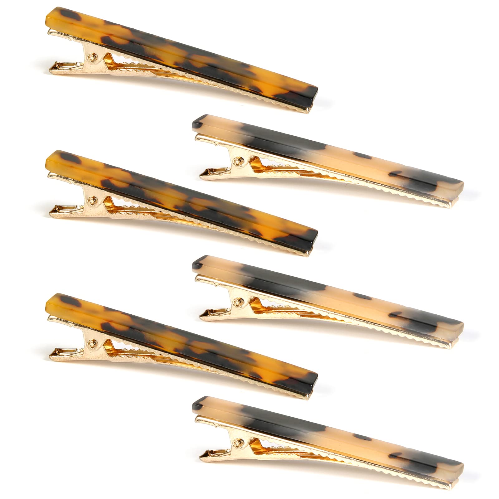 Cobahom leopard-print tortoise-shell hair clip closeup showing secure hold for all hair types