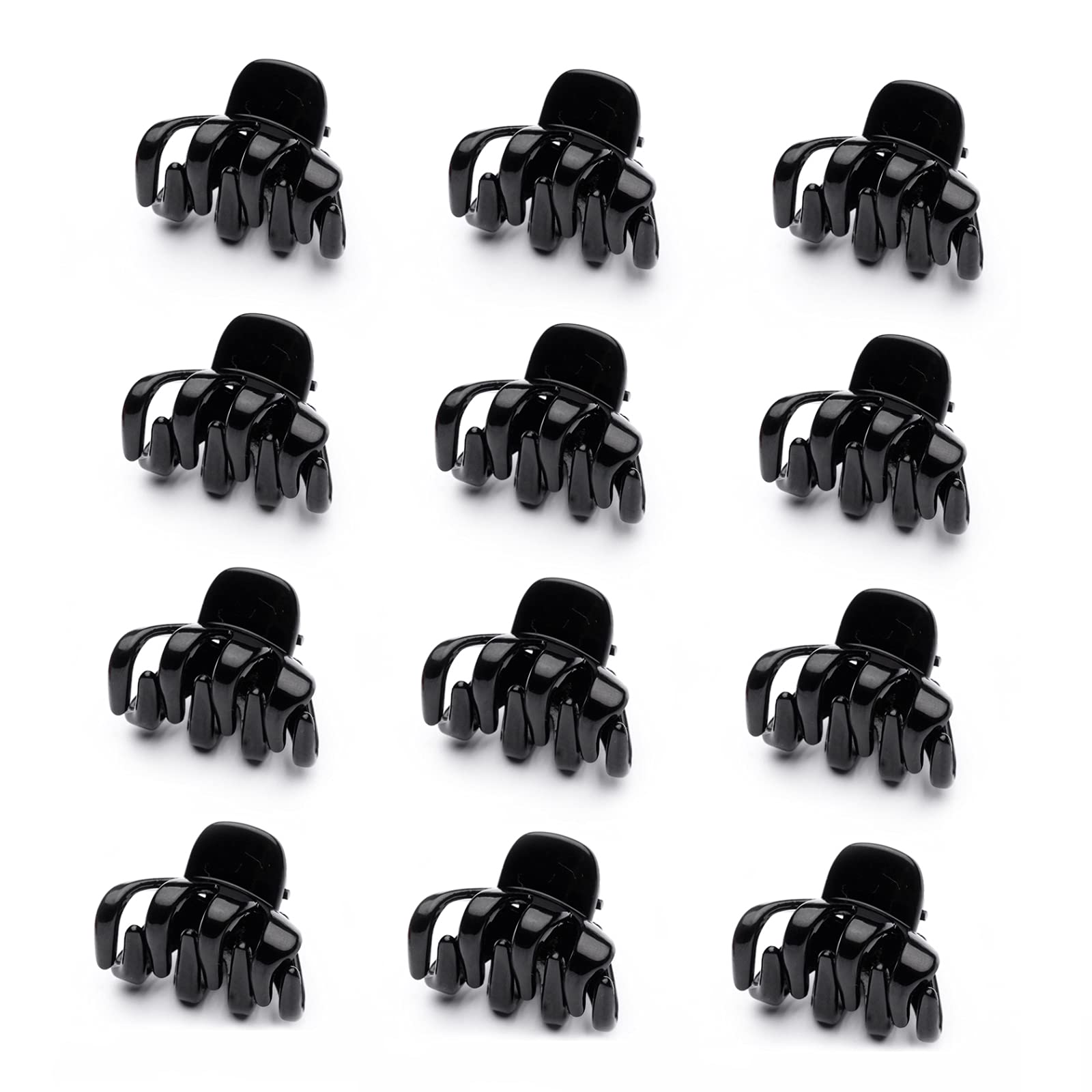 Cobahom small hair clip black closeup shows a durable spring for secure hold.